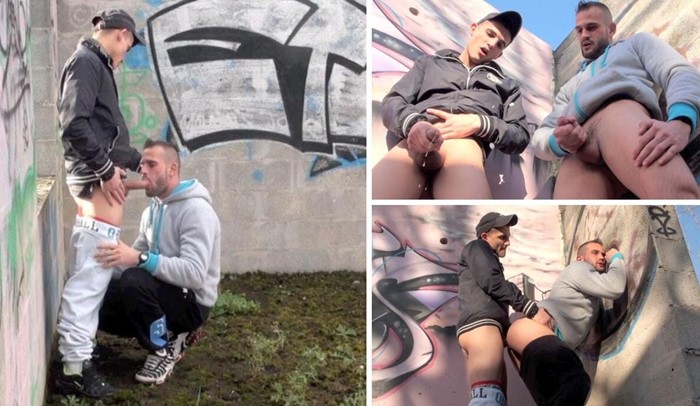 JustTheGays thumbnail for Mike Tigger and Kamel – fucking in the ruins - amateur gay porn from OnlyFans, MyVidster, GayForFans and more! - Anal, Outdoor