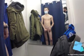 JustTheGays thumbnail for Russian twink jerks off in fitting room while people are outside – LordFlow - amateur gay porn from OnlyFans, MyVidster, GayForFans and more! - 