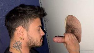 JustTheGays thumbnail for Alejo Ospina – Glory Hole - amateur gay porn from OnlyFans, MyVidster, GayForFans and more! - Latin