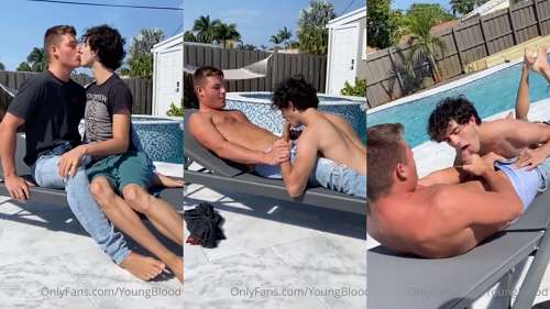 JustTheGays thumbnail for Kegan Keller – Getting a pool side blowjob from youngblood19 - amateur gay porn from OnlyFans, MyVidster, GayForFans and more! - 