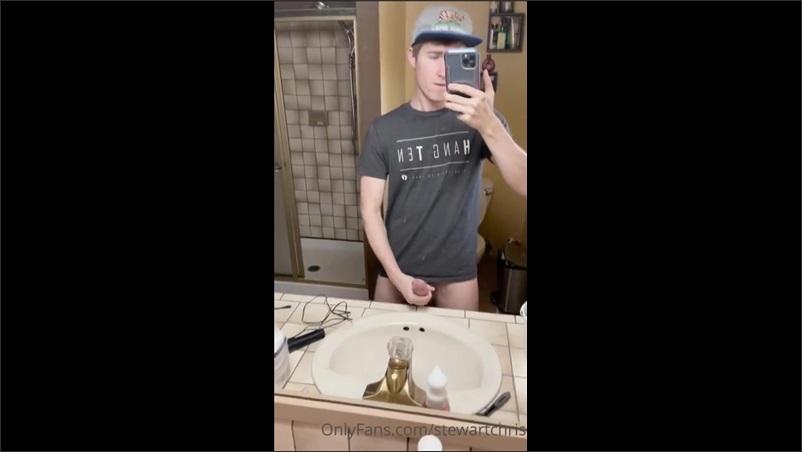 JustTheGays thumbnail for stewartchris jerks off in the bathroom - amateur gay porn from OnlyFans, MyVidster, GayForFans and more! - 