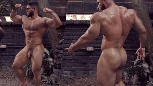 JustTheGays thumbnail for Atlas Astone – flexing naked after a workout - amateur gay porn from OnlyFans, MyVidster, GayForFans and more! - Solo