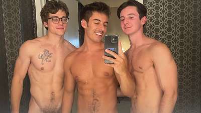 JustTheGays thumbnail for Blake Mitchell – another threeway with Hy4cinth and Caleb Manning - amateur gay porn from OnlyFans, MyVidster, GayForFans and more! - 