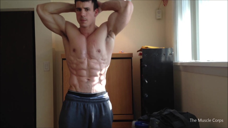 JustTheGays thumbnail for Flexing and showing off my rock hard muscles – John Hirka - amateur gay porn from OnlyFans, MyVidster, GayForFans and more! - Muscle, Solo