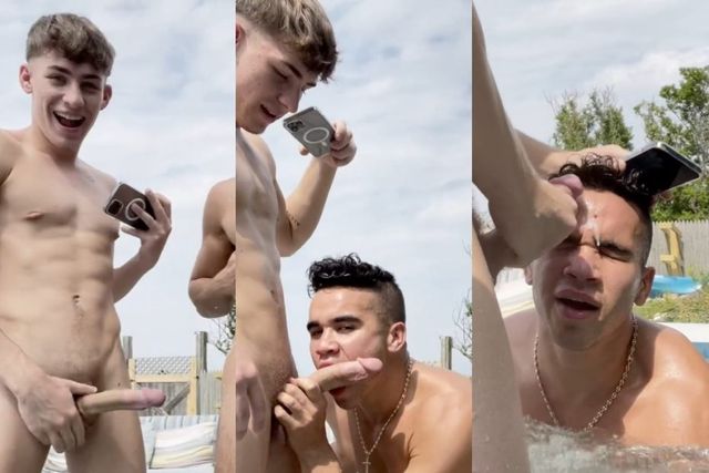 JustTheGays thumbnail for Hunter Cox (Huntercoxs) gets sucked by JP Hadley (Blueface-jp) in a jacuzzi and gives him a facial - amateur gay porn from OnlyFans, MyVidster, GayForFans and more! -