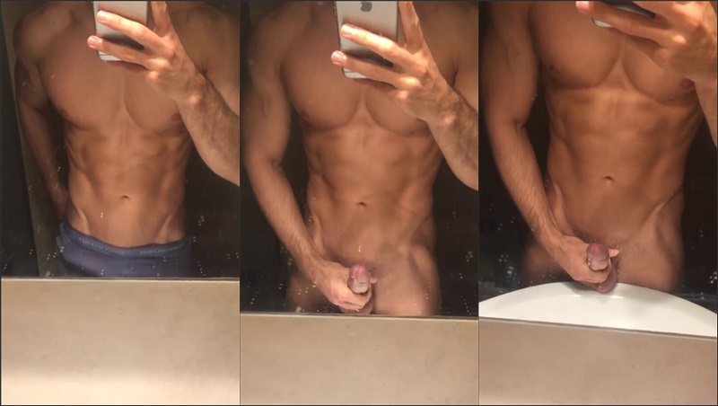 JustTheGays thumbnail for irish-x shows off in the mirror - amateur gay porn from OnlyFans, MyVidster, GayForFans and more! - Solo
