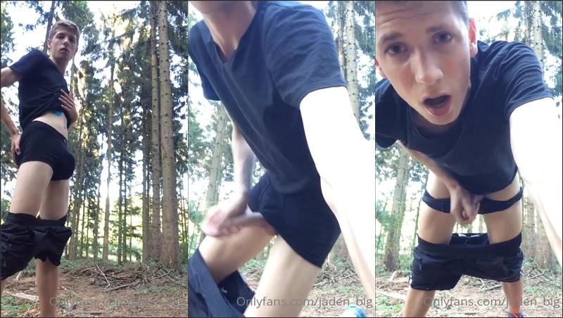 JustTheGays thumbnail for jaden_big jerks off on a hike - amateur gay porn from OnlyFans, MyVidster, GayForFans and more! - 