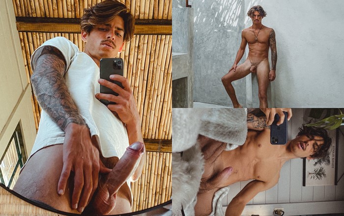 JustTheGays thumbnail for Model jerks off for the camera - amateur gay porn from OnlyFans, MyVidster, GayForFans and more! - 
