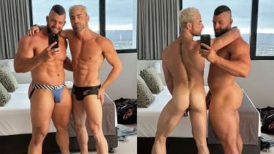 JustTheGays thumbnail for Nath Wylde and Malykai – shower and lap dance - amateur gay porn from OnlyFans, MyVidster, GayForFans and more! - Shower