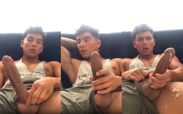JustTheGays thumbnail for young guy jerks his huge cock and cums - amateur gay porn from OnlyFans, MyVidster, GayForFans and more! - 