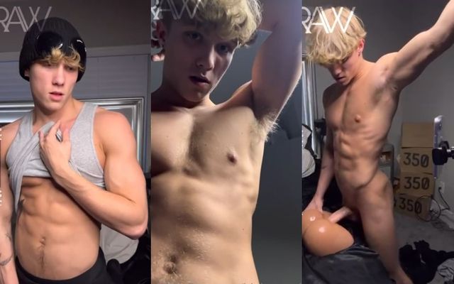 JustTheGays thumbnail for Blakesvault – fucking a new toy - amateur gay porn from OnlyFans, MyVidster, GayForFans and more! -