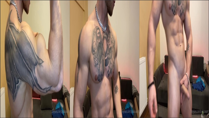 JustTheGays thumbnail for Bodyouwant flexes naked - amateur gay porn from OnlyFans, MyVidster, GayForFans and more! - 