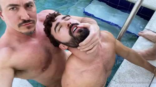 JustTheGays thumbnail for Joe DeMatteo get fucked by Rick (RickandGriff) in the pool - amateur gay porn from OnlyFans, MyVidster, GayForFans and more! - 