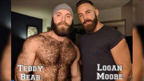 JustTheGays thumbnail for TeddyBear and Logan Moore fuck - amateur gay porn from OnlyFans, MyVidster, GayForFans and more! - 