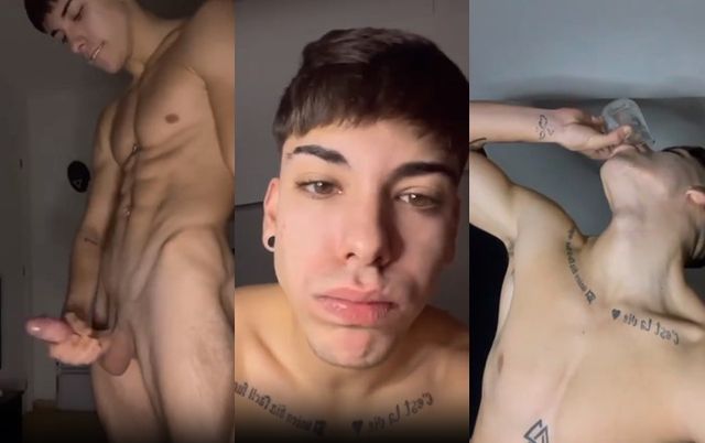 JustTheGays thumbnail for Young latin guy jerks off in a cup and drinks his load - amateur gay porn from OnlyFans, MyVidster, GayForFans and more! -