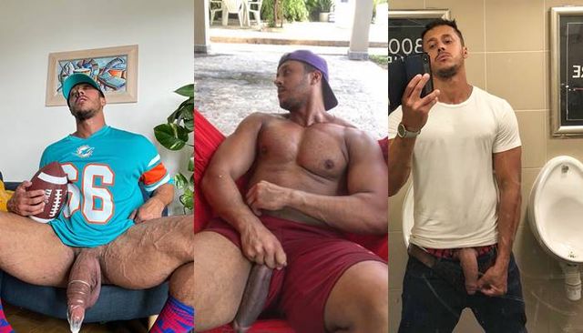 JustTheGays thumbnail for Diego Barros jerks off and shows the pre-cum dripping out of his cock - amateur gay porn from OnlyFans, MyVidster, GayForFans and more! -