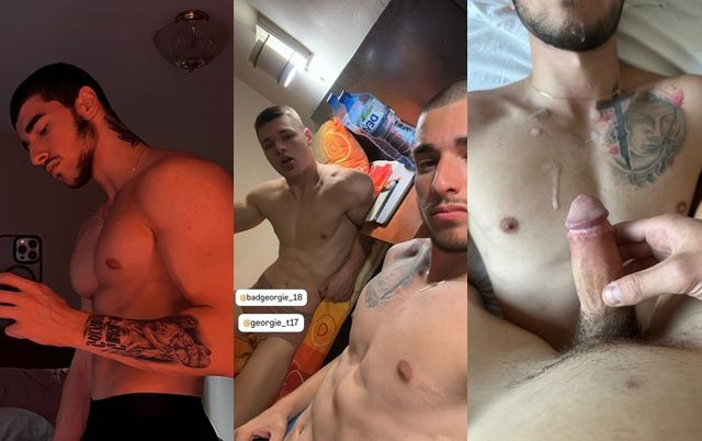 JustTheGays thumbnail for fit guys jerk together – badgeorgie_18, georgie_t17, t_georgiev12, pavel_boychev - amateur gay porn from OnlyFans, MyVidster, GayForFans and more! - Shorts