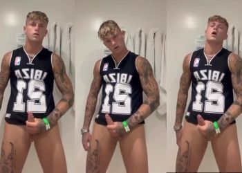 JustTheGays thumbnail for Fit jock jerks off - amateur gay porn from OnlyFans, MyVidster, GayForFans and more! -