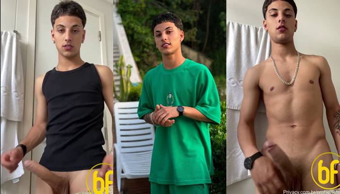 JustTheGays thumbnail for Gabriel Ritelli jerks his hard cock in the bathroom - amateur gay porn from OnlyFans, MyVidster, GayForFans and more! -
