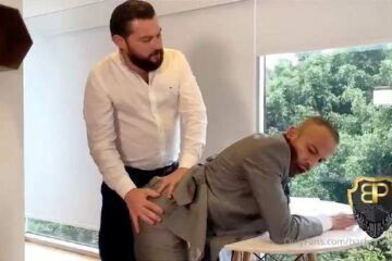 JustTheGays thumbnail for Office Story – Barbon Poblano and chicodsconocido - amateur gay porn from OnlyFans, MyVidster, GayForFans and more! - video