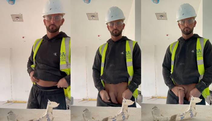 JustTheGays thumbnail for Clip of a construction worker showing off his massive cock - amateur gay porn from OnlyFans, MyVidster, GayForFans and more! - 
