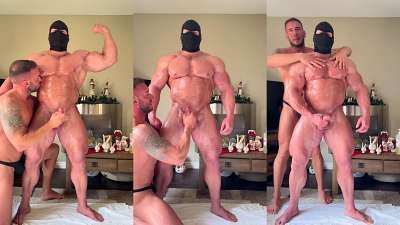 JustTheGays thumbnail for Muscle hand job – The Masked Bodybuilder, Wilson Micael - amateur gay porn from OnlyFans, MyVidster, GayForFans and more! - Muscle, video