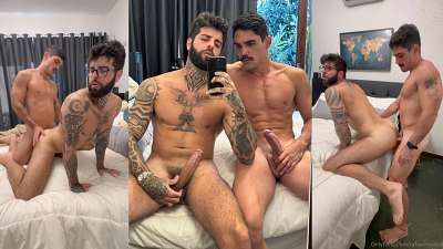 JustTheGays thumbnail for Rafael Newbold and Mauro Lemos fuck – 3 - amateur gay porn from OnlyFans, MyVidster, GayForFans and more! - Anal