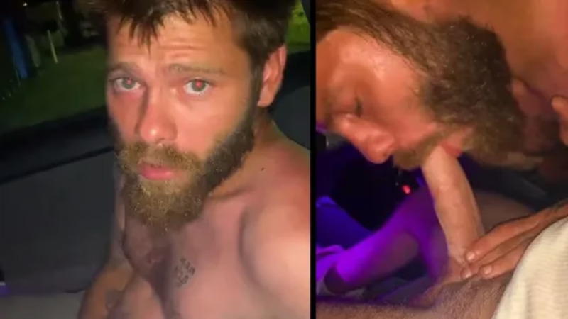 JustTheGays thumbnail for Bearded guy sucks a cock in the car - amateur gay porn from OnlyFans, MyVidster, GayForFans and more! - 