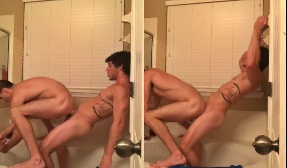 JustTheGays thumbnail for Got a good rhythm going while fucking my roommate in the bathroom - amateur gay porn from OnlyFans, MyVidster, GayForFans and more! - Anal
