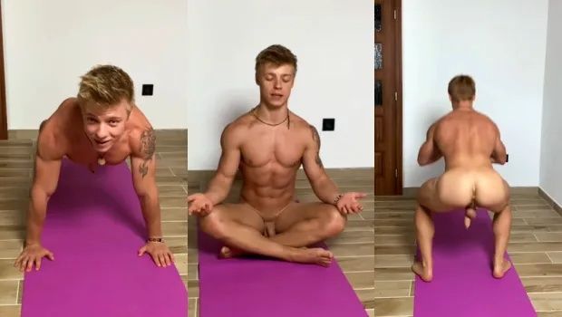 JustTheGays thumbnail for Fit twink works out naked - amateur gay porn from OnlyFans, MyVidster, GayForFans and more! - Shorts, Young & Twink