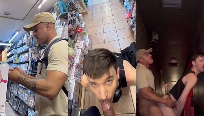 JustTheGays thumbnail for Diego Barros (dibarros1) – sucking and fucking at the store - amateur gay porn from OnlyFans, MyVidster, GayForFans and more! - 