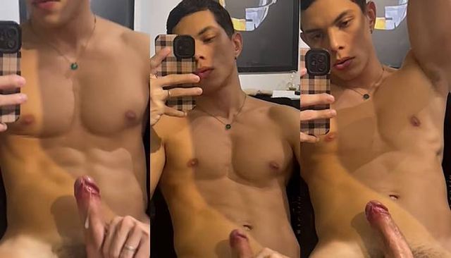 JustTheGays thumbnail for Fit latin stud plays with his massive cock and licks his arms - amateur gay porn from OnlyFans, MyVidster, GayForFans and more! - Big Cock, Jerk Off, Latin, Muscle
