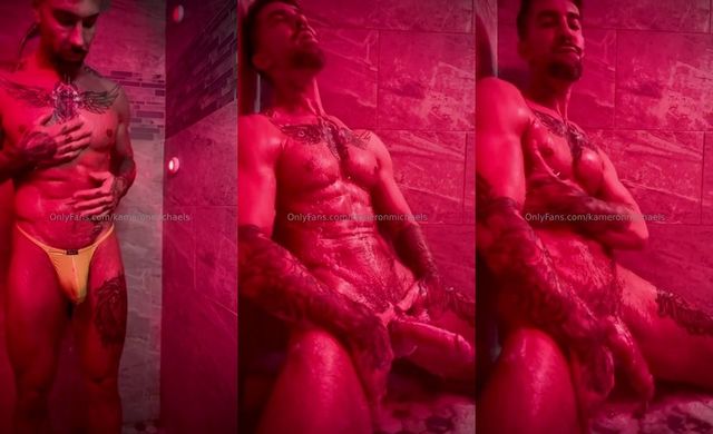 JustTheGays thumbnail for Having a shower and jerking off until I shoot a big thick load – Kameron Michaels (kameronmichaels)