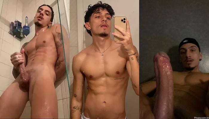 JustTheGays thumbnail for TikToker Pedro Del Penho (delpenho) jerks off in the shower - amateur gay porn from OnlyFans, MyVidster, GayForFans and more! - 