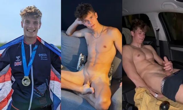 JustTheGays thumbnail for British Olympian Kurt Adams – jerk compilation - amateur gay porn from OnlyFans, MyVidster, GayForFans and more! - 
