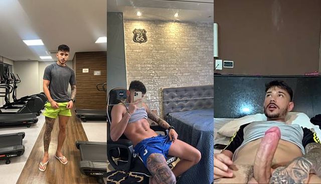 JustTheGays thumbnail for Levy Mattos (mattoslevyy) shows off his veiny cock and gets jerked off - amateur gay porn from OnlyFans, MyVidster, GayForFans and more! -