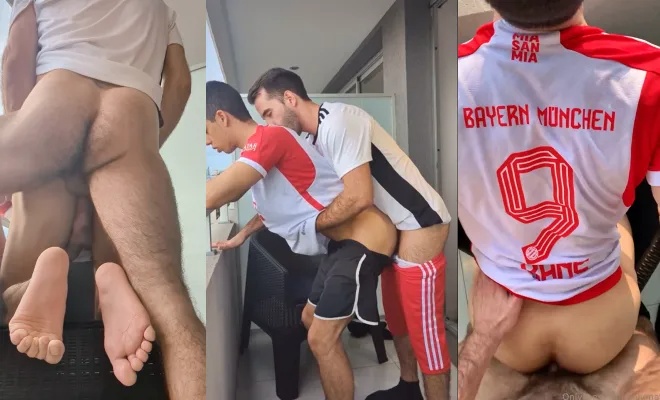 JustTheGays thumbnail for Onlymati69 gets fucked on the balcony for all to see - amateur gay porn from OnlyFans, MyVidster, GayForFans and more! - Anal, Bareback, Latin, Outdoor, Rimming, Young & Twink
