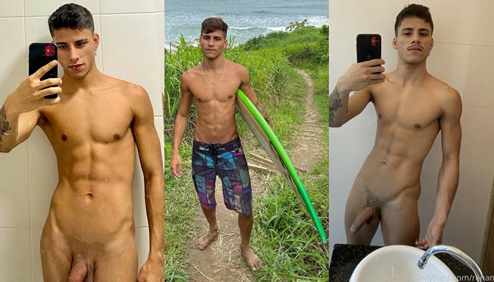 JustTheGays thumbnail for Renan Kalany jerks his twink cock - amateur gay porn from OnlyFans, MyVidster, GayForFans and more! -