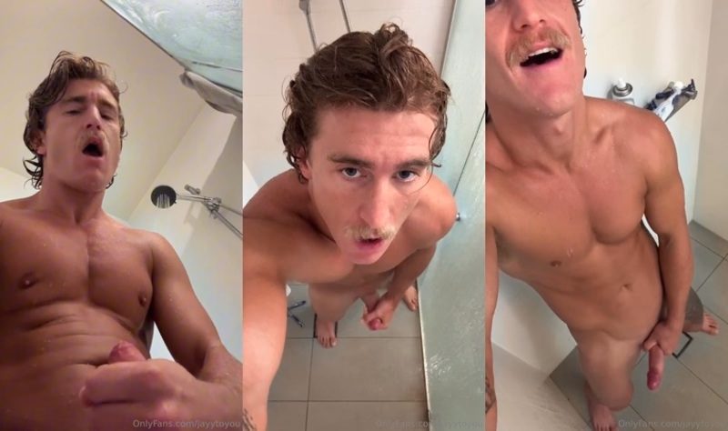 Jordan Anderson (jayytoyou) Porn - Jordan Anderson (jayytoyou) jerks off in the shower OnlyGays