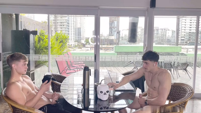 Kito Shelby (kitoshelby00) Porn - Kitoshelby00 and Nova Ashwood jerk off together at the table with Nova Ashwood OnlyGays