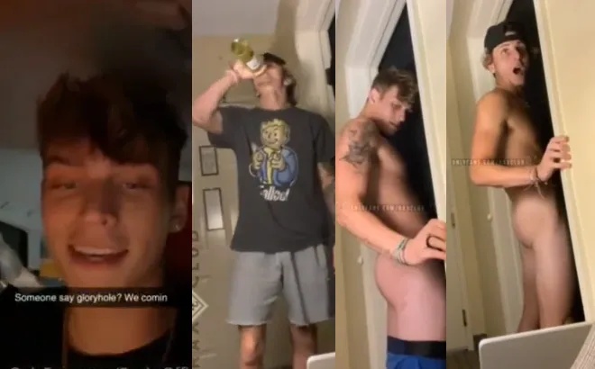 RockyOfficial – taking turns at the gloryhole – Rax Club - RockyOfficial Porn - JustTheGays