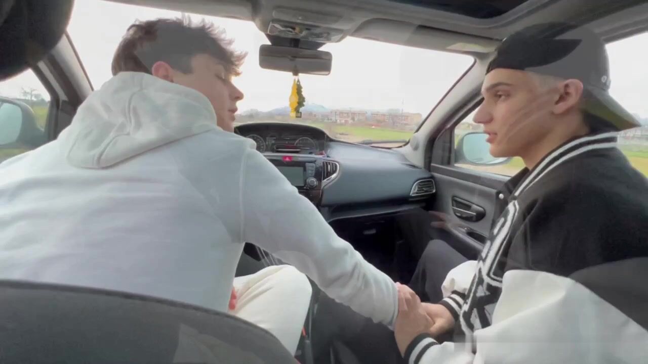 JustTheGays thumbnail for Samuele Cunto (sexysamu) and Kevin Guastella (hotkev) jerk and fool around in the car - amateur gay porn from OnlyFans, MyVidster, GayForFans and more! - 