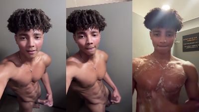 JustTheGays thumbnail for Columbian twink Jeffry Aranda (soyjaam, sjaam) jerks off in the shower - amateur gay porn from OnlyFans, MyVidster, GayForFans and more! -