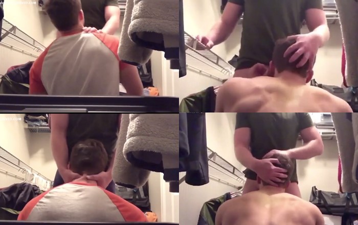 JustTheGays thumbnail for Sucking cock in the closet – nerdysmalldickloser - amateur gay porn from OnlyFans, MyVidster, GayForFans and more! - Oral