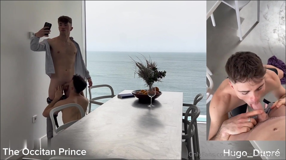 The Occitan Prince (Lucas Sarniguet) fucks Hugo Dupre on the dining table - Hugo Dupre Porn - with The Occitan Prince JustTheGays
