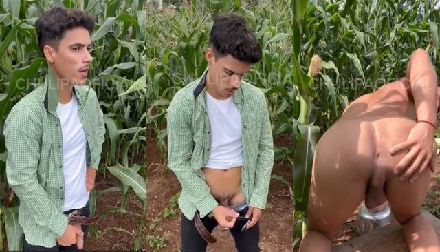 JustTheGays thumbnail for Chulipa takes a piss and then jerks off in the field - amateur gay porn from OnlyFans, MyVidster, GayForFans and more! - Jerk Off, Latin, Solo, Young & Twink