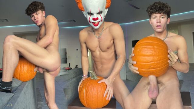 JustTheGays thumbnail for Drake Von fucks and cums inside a pumpkin - amateur gay porn from OnlyFans, MyVidster, GayForFans and more! - Young & Twink