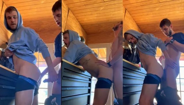 JustTheGays thumbnail for Fucking in the garage