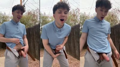 JustTheGays thumbnail for Tristan West jerks off in the back yard - amateur gay porn from OnlyFans, MyVidster, GayForFans and more! - Jerk Off, Outdoor, Solo, Young & Twink