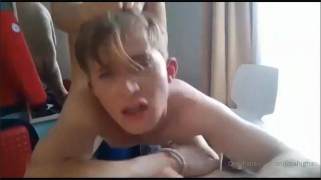 JustTheGays thumbnail for Andrea High gets fucked - amateur gay porn from OnlyFans, MyVidster, GayForFans and more! -